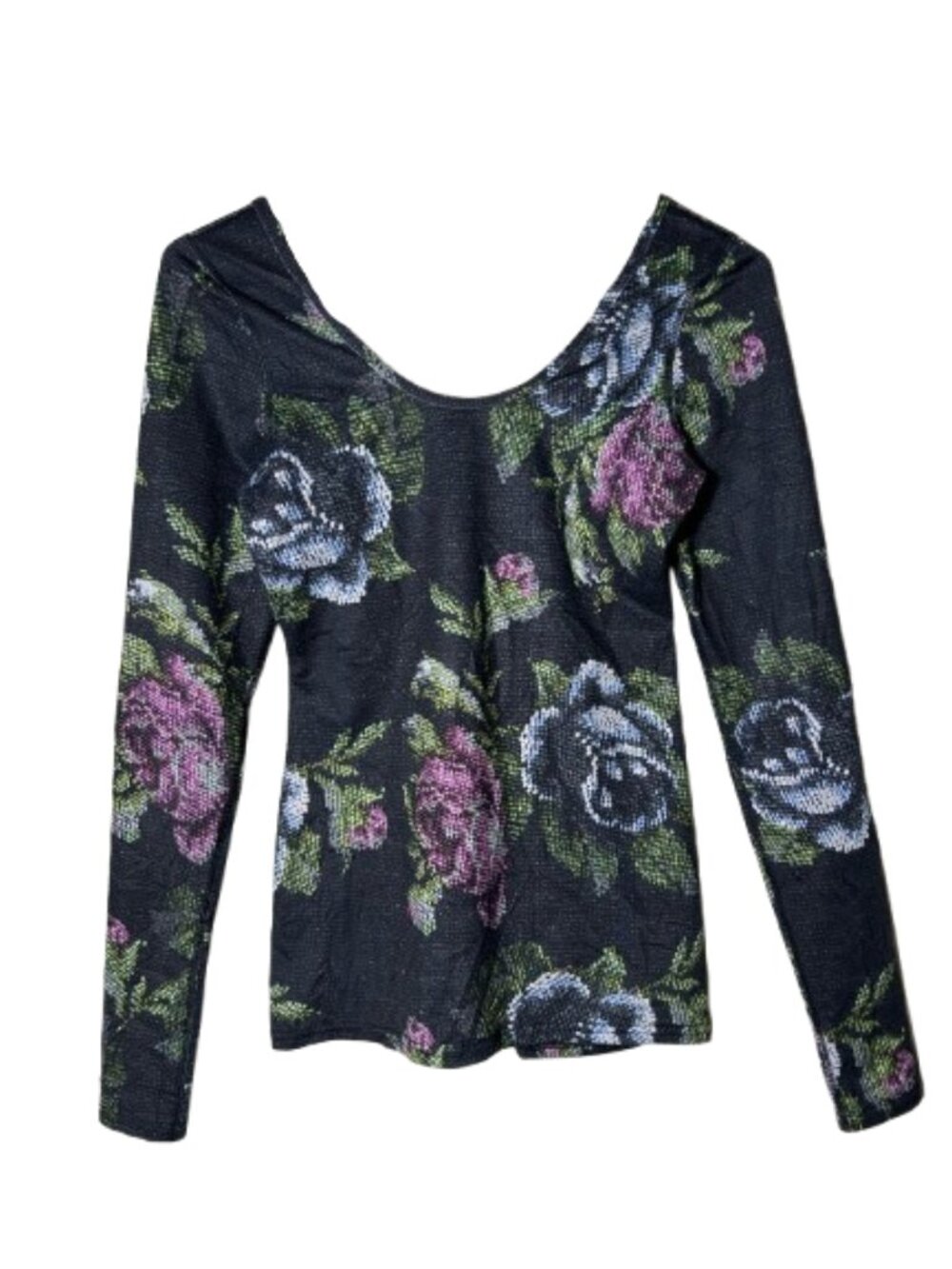 Lululemon scoop back long sleeve top garden party womens 4-6